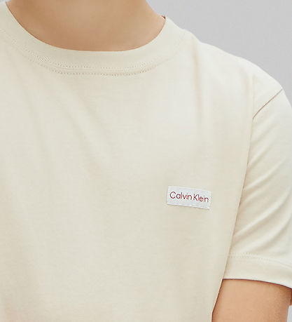 Calvin Klein T-shirt - Logo - Oatmeal Grey