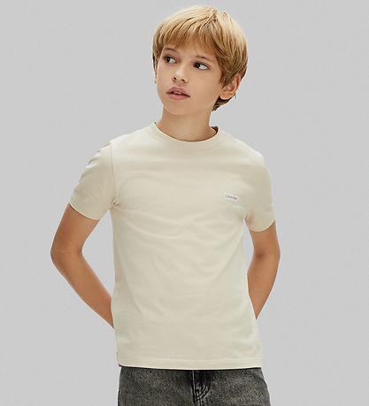 Calvin Klein T-shirt - Logo - Oatmeal Grey