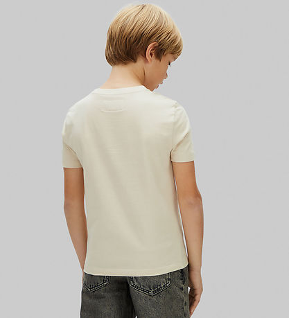 Calvin Klein T-shirt - Logo - Oatmeal Grey