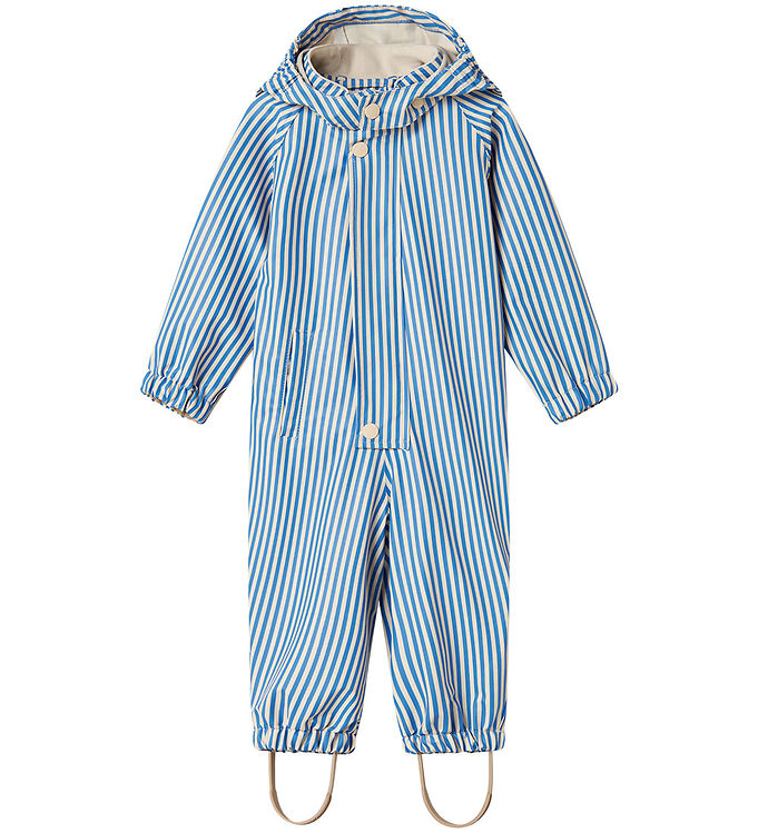 Marmar Orion Regndragt Med Blå Striber Og Hætte - Str. 9m 74cm