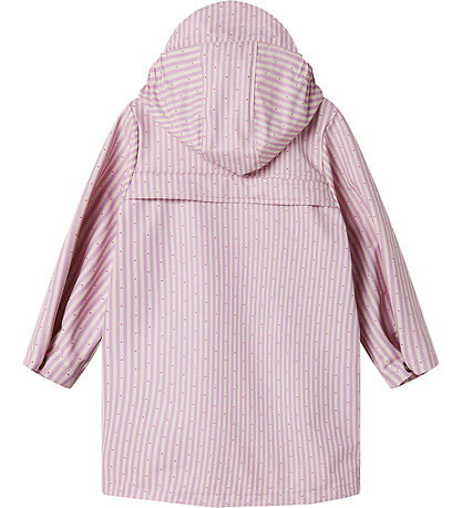 MarMar Regnjakke - PU - October - Pink Stripe