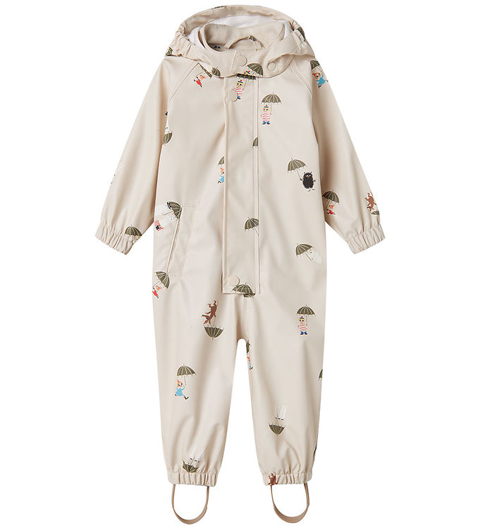 Marmar Orion Regndragt Lys Beige Med Mumi-print - Str. 9m 74cm