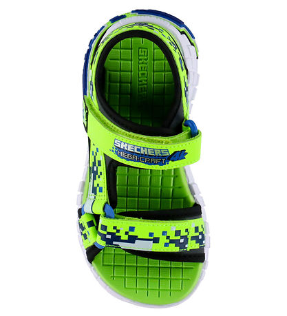 Skechers Sandaler - Mega Splash - Lime/ Sort
