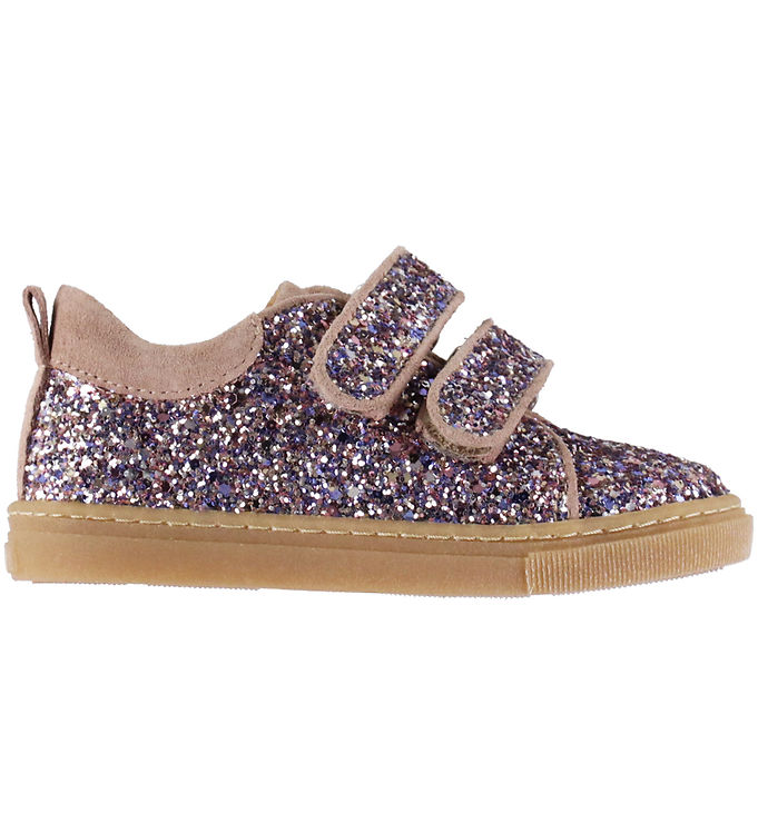 Angulus Sneakers - Glitter - Glitter Rosa