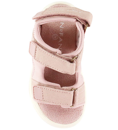 En Fant Sandaler m. Velcro/Lys - Sepia Rose