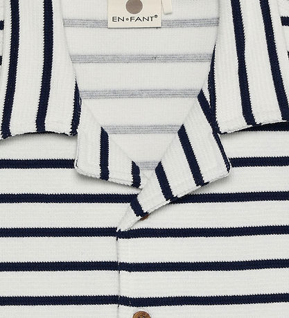 En Fant T-shirt - Stripe - Medieval Blue