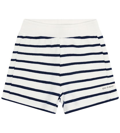 En Fant Shorts - Stripe - Medieval Blue