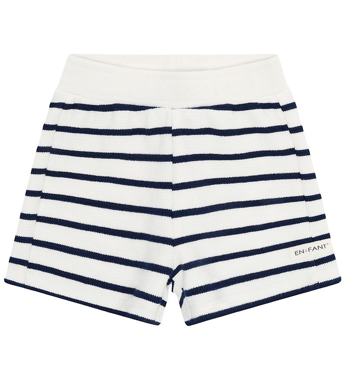 En Fant Shorts - Stripe - Medieval Blue