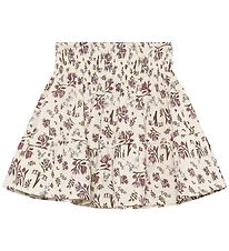 En Fant Skirt - Floral Woven - Eggnog
