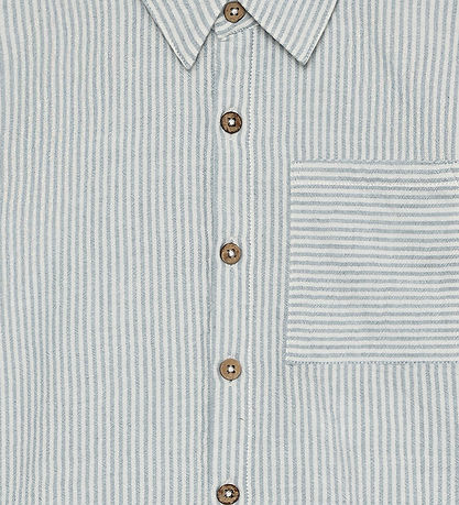 En Fant Skjorte k/æ - Muslin Stripe - Citadel
