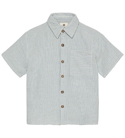 En Fant Skjorte k/æ - Muslin Stripe - Citadel
