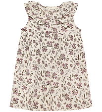 En Fant Dress - Floral Woven - Eggnog