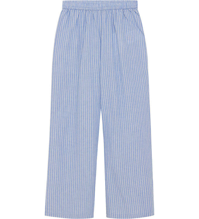 Creamie Bukser - Woven Stripe - Blue Lustre