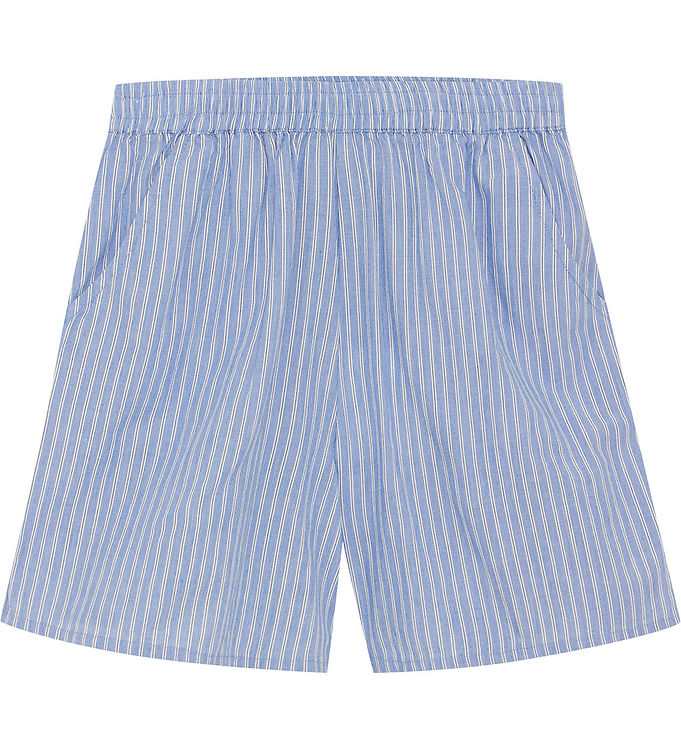 Creamie Shorts - Woven Stripe - Blue Lustre