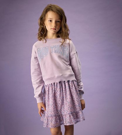 Creamie Nederdel - Flower Dobby - Lavender Frost