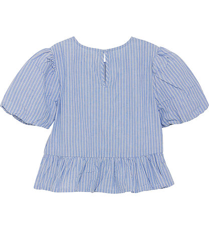 Creamie Top - Woven Stripe - Blue Lustre