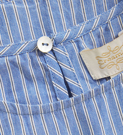 Creamie Top - Woven Stripe - Blue Lustre