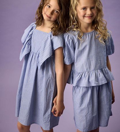 Creamie Top - Woven Stripe - Blue Lustre