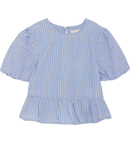 Creamie Top - Woven Stripe - Blue Lustre