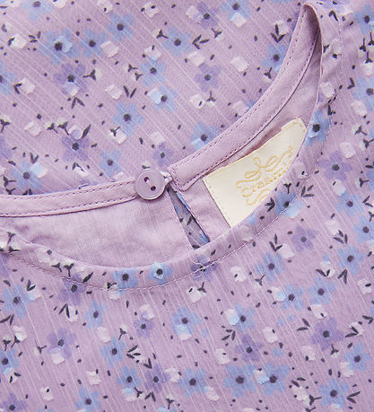 Creamie Kjole - Flower Dobby - Lavender Frost