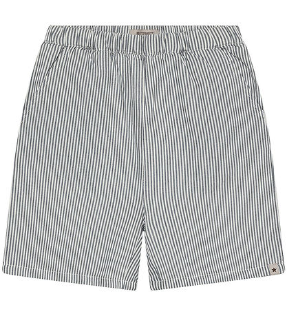 Huttelihut Shorts - Bering Sea/Hvidstribet