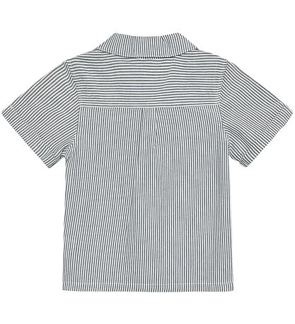 Huttelihut Skjorte k/æ - Stripe - Bering Sea