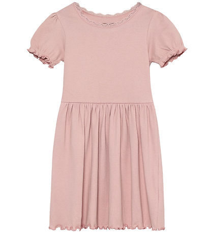 Huttelihut Kjole - Rib - Pale Mauve