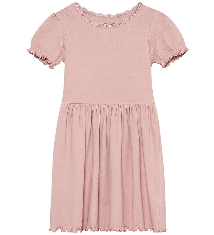 Huttelihut Kjole - Rib - Pale Mauve