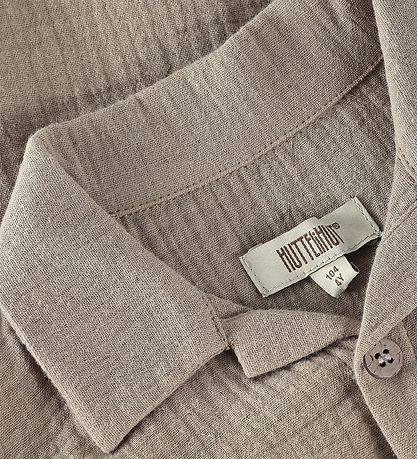 Huttelihut Skjorte - Musselin - Moon Rock