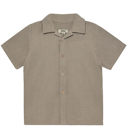 Huttelihut Skjorte - Musselin - Moon Rock