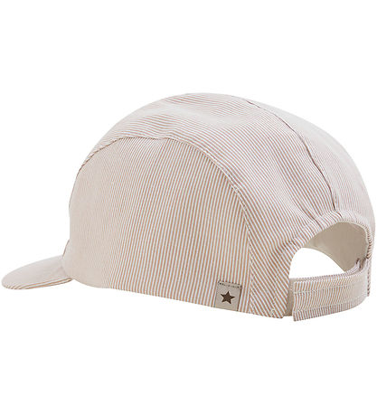 Huttelihut Kasket - White Pepper m. Striber