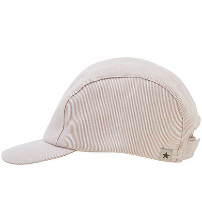 Huttelihut Kasket - White Pepper m. Striber