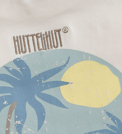 Huttelihut T-shirt - Antique White m. Print
