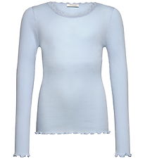 Rosemunde Bluse - Rib - Modal - RkBalta - Nantucket Blue