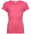 Rosemunde T-shirt - Rib - Modal - RkBalta - Rapture Rose