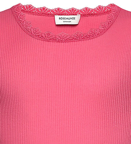 Rosemunde T-shirt - Rib - Modal - RkBalta - Rapture Rose