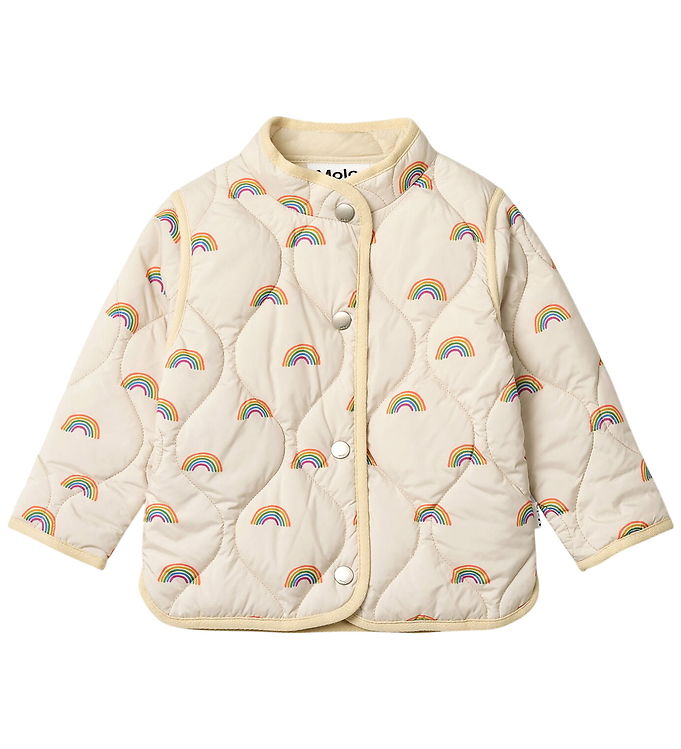 Molo Dynejakke - Quiltet - Harrie - Small Rainbows