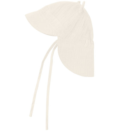 Huttelihut Legionærhat - Musselin - Antique White m. Ører