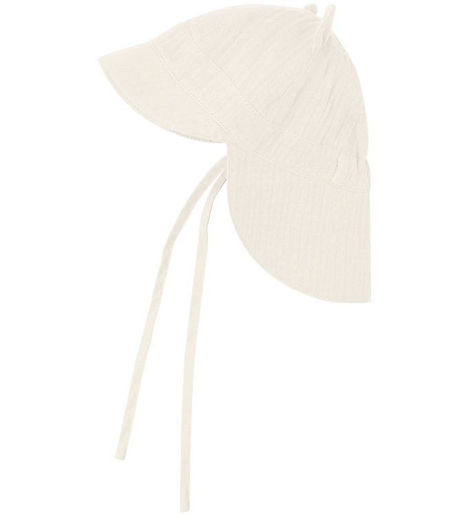Huttelihut Legionærhat - Musselin - Antique White m. Ører billede