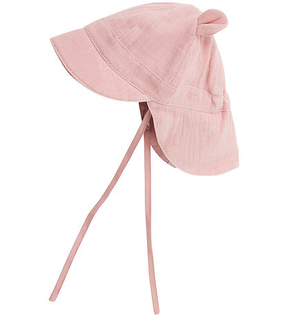 Huttelihut Legionærhat - Musselin - Pale Mauve m. Ører