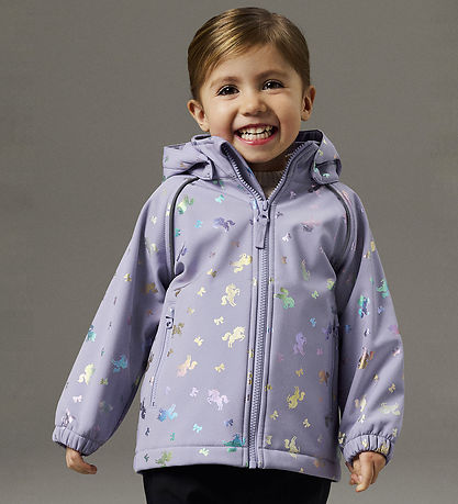 Name It Softshelljakke m. Fleece - NmfAlfa08 - Sunlit Allium/Bow