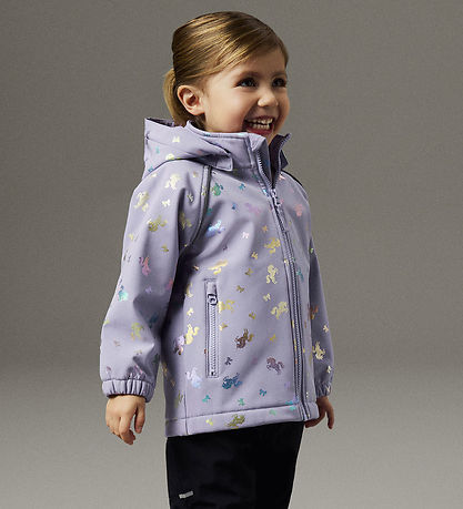 Name It Softshelljakke m. Fleece - NmfAlfa08 - Sunlit Allium/Bow