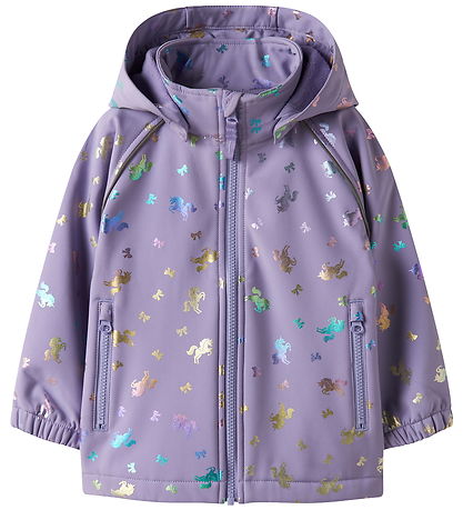 Name It Softshelljakke m. Fleece - NmfAlfa08 - Sunlit Allium/Bow