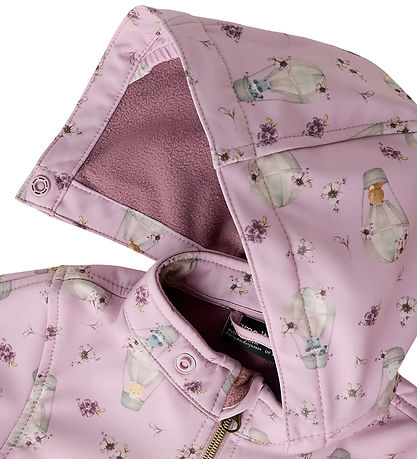 Name It Softshelldragt m. Fleece - NbfAlfa08 - Keepsake Lilac/Fl