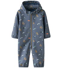 Name It Softshelldragt m. Fleece - NbmAlfa08 - Flint Stone/Toys