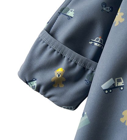 Name It Softshelldragt m. Fleece - NbmAlfa08 - Flint Stone/Toys