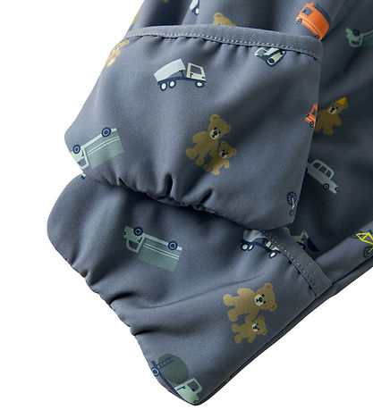 Name It Softshelldragt m. Fleece - NbmAlfa08 - Flint Stone/Toys