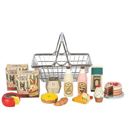 Konges Sløjd Legemad - 12 Dele - Mini Market Købmandssæt