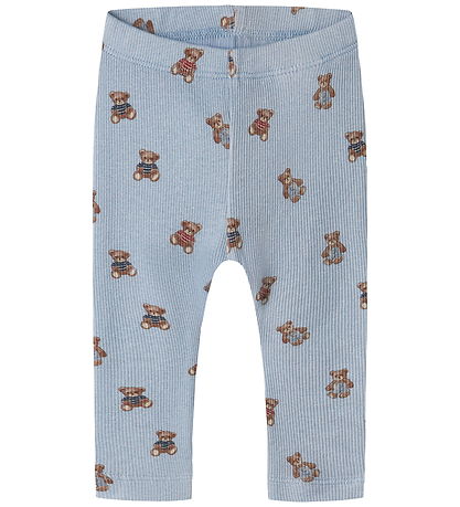Name It Leggings - Rib - NbmDenkab - Blue Fog
