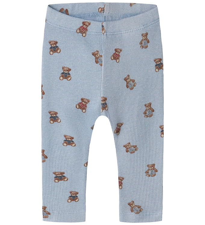 Name It Leggings - Rib - NbmDenkab - Blue Fog